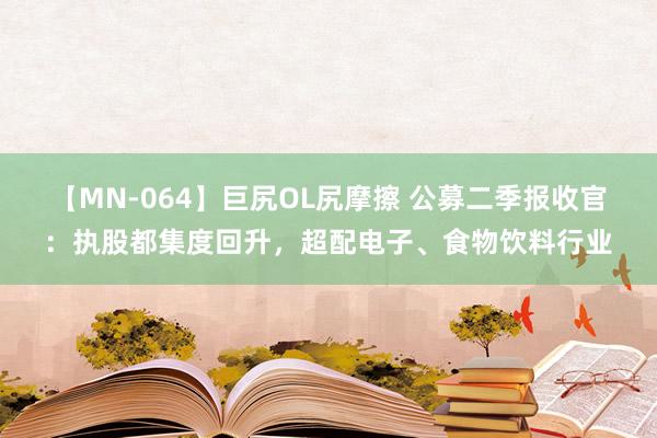 【MN-064】巨尻OL尻摩擦 公募二季报收官：执股都集度回升，超配电子、食物饮料行业