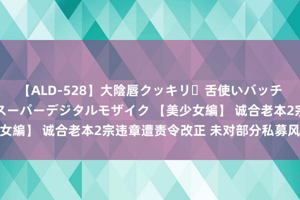 【ALD-528】大陰唇クッキリ・舌使いバッチリ・アナルまる見え スーパーデジタルモザイク 【美少女編】 诚合老本2宗违章遭责令改正 未对部分私募风险评级