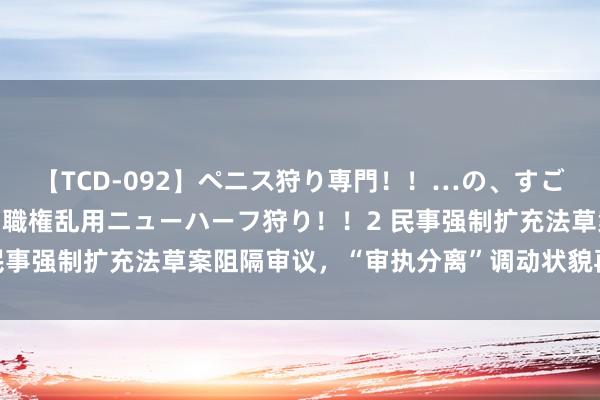 【TCD-092】ペニス狩り専門！！…の、すごい痴女万引きGメン達の職権乱用ニューハーフ狩り！！2 民事强制扩充法草案阻隔审议，“审执分离”调动状貌再受关切