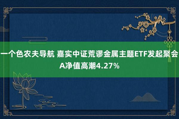 一个色农夫导航 嘉实中证荒谬金属主题ETF发起聚会A净值高潮4.27%