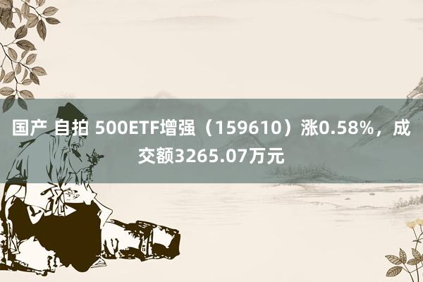 国产 自拍 500ETF增强（159610）涨0.58%，成交额3265.07万元